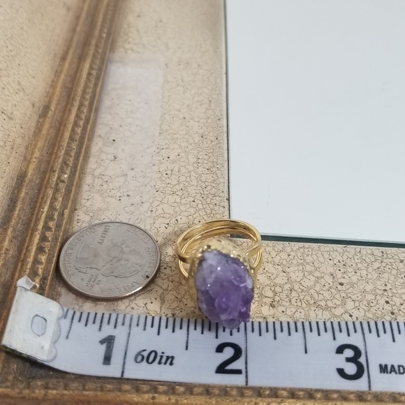 Agata druzy aguta hand made purple stone limited e - Picture 5 of 5